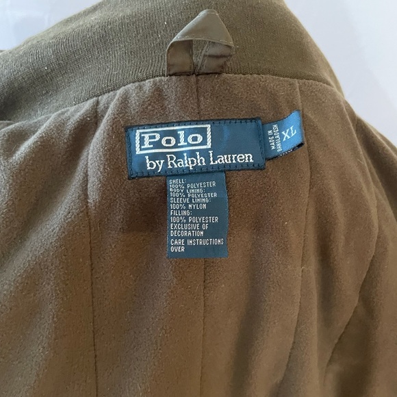 Men’s Polo Jacket in Khaki with pull out hood - Picture 6 of 6